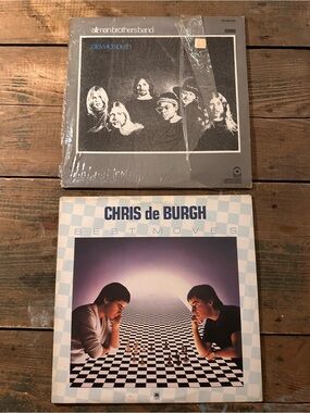 ⭐️ Allman Bros & Chris de Burgh Vintage Vinyl Records